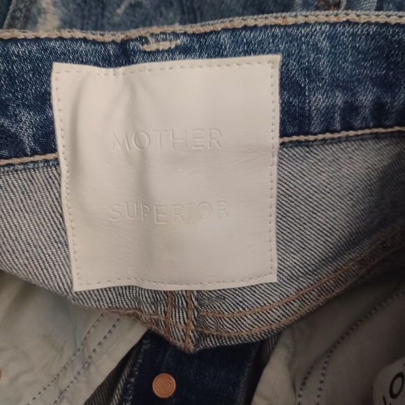 NEW Mother Superior Mid Rise Fly Cut Cropped Ankle Jeans Sz 28 - Picture 8 of 10